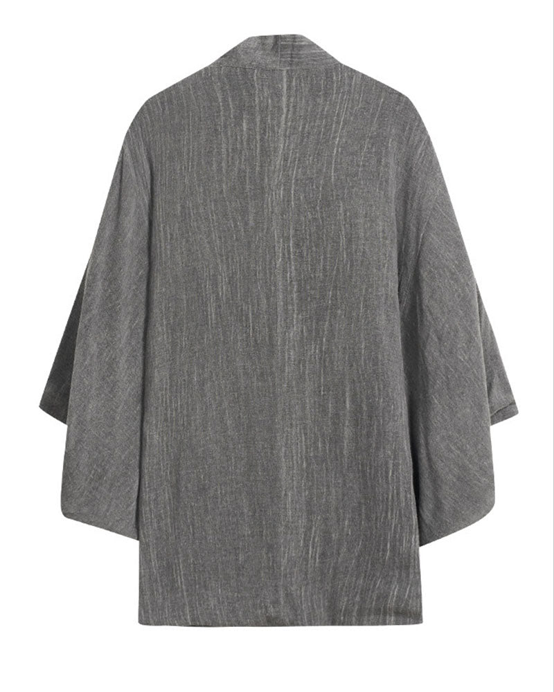 Japanese Cotton-linen Kimono Jacket