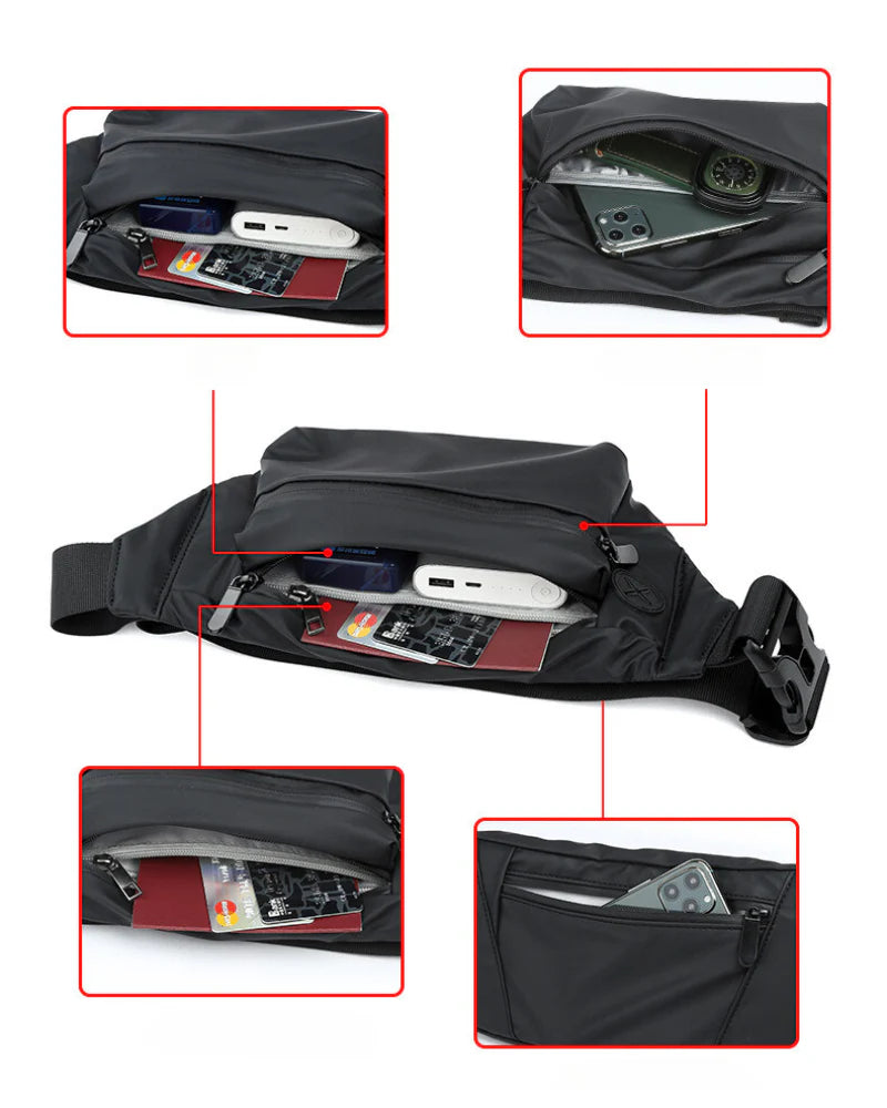 Streetwear Lightweight Sling Chest Bag