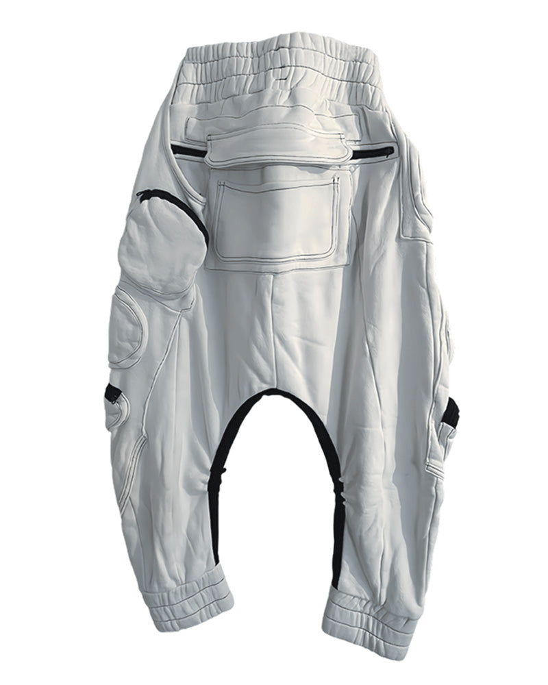 Wasteland Zip-Pocket Color-Block Pants