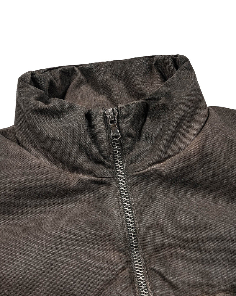 Distressed Wanderer Patchwork Padded Jacket