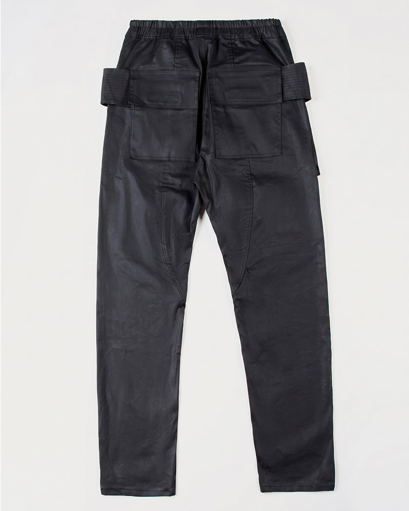 Waxed Multi‑Pocket Deconstructed Utility Cargo Pants
