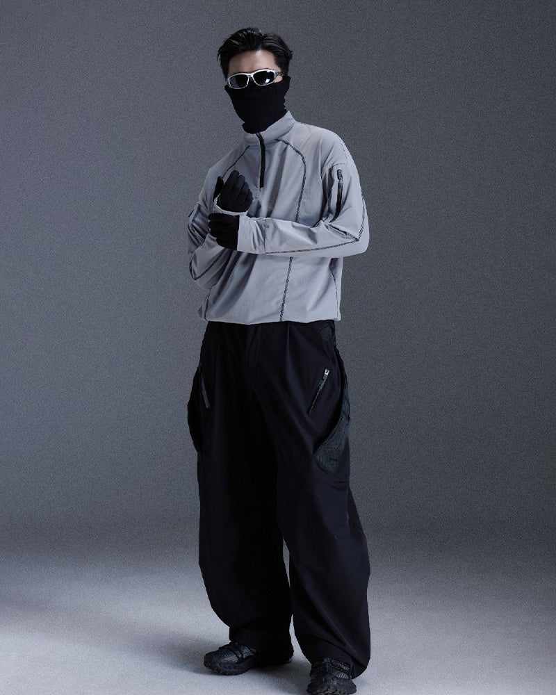 Molle-System Crinkled Water-Repellent Tactical Carrot Pants