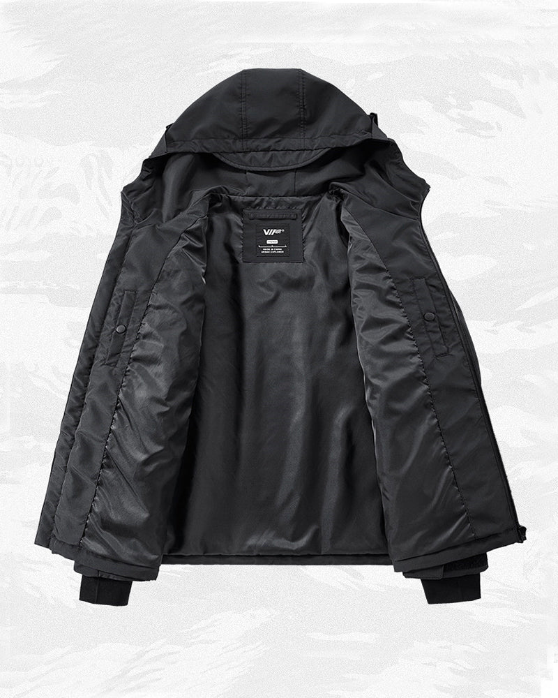 Functional Multi-Pocket Hooded Tactical Jacket