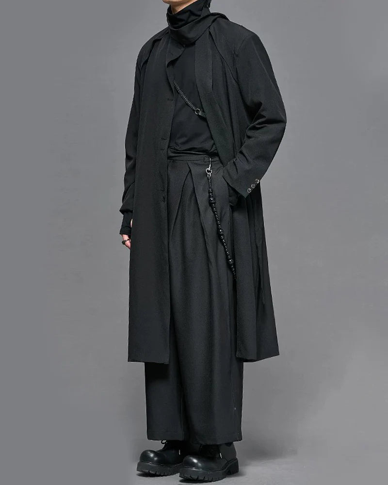 Modern Japanese Vintage Wide-Cut Hakama Pants