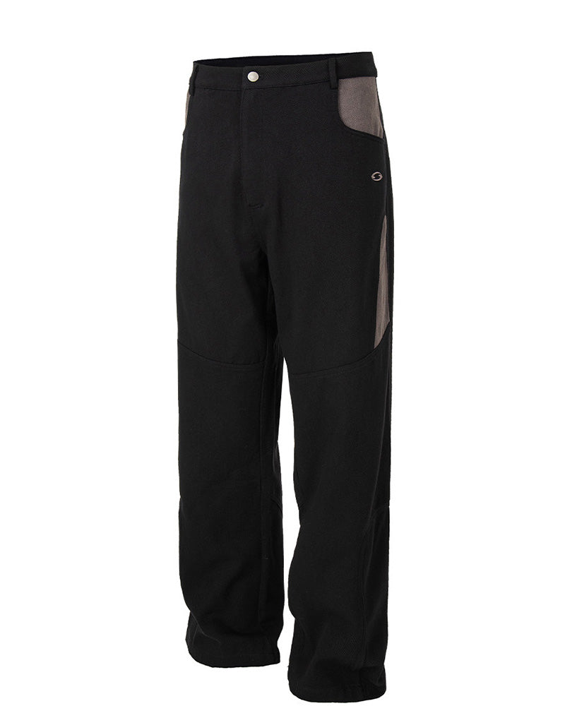 Contrast Panel Utility Cargo Pants