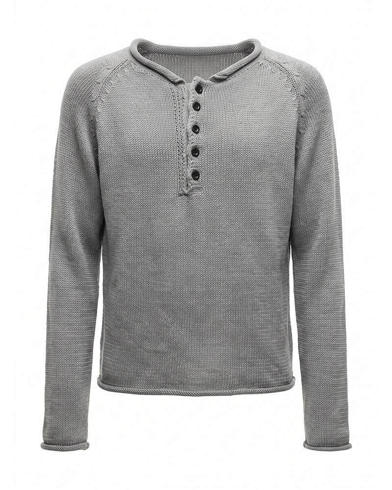 Wasteland Minimal Button Knit Sweater