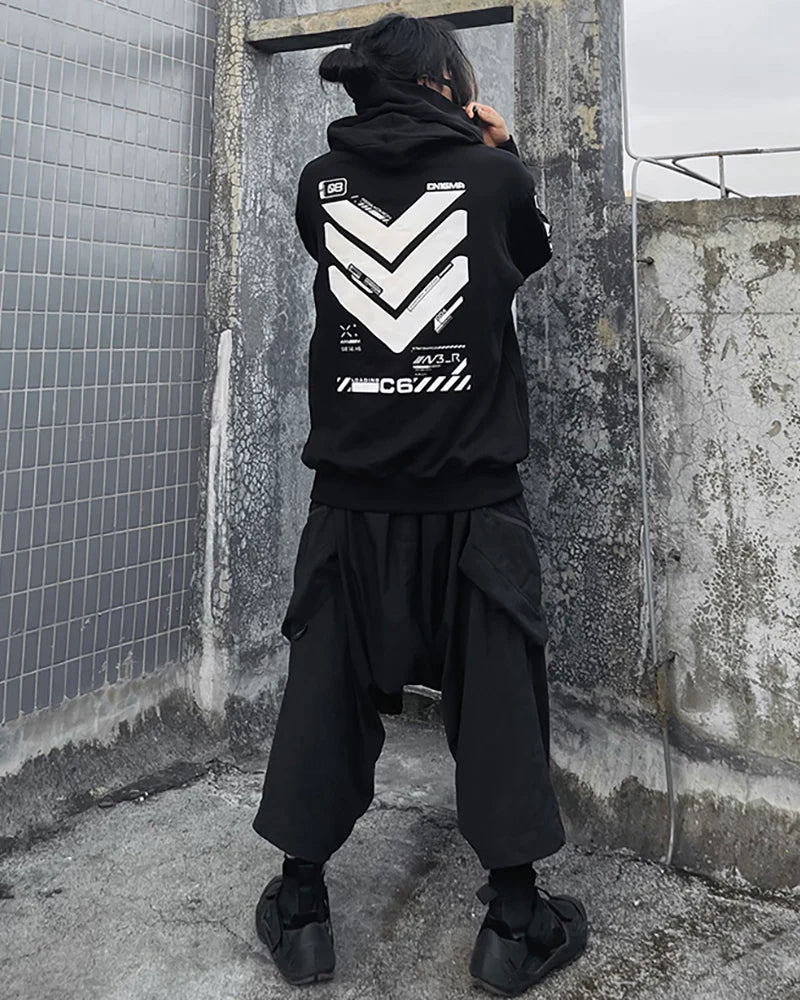 Cyberpunk City Futuristic Sci-Fi Hoodie