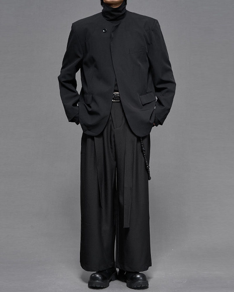 Modern Japanese Wide Leg Straight Cut Hakama Pants