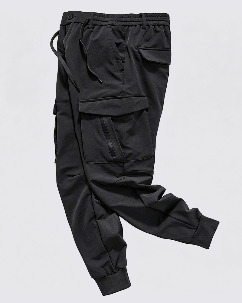 Techwear Drawstring Cuff Casual Pants