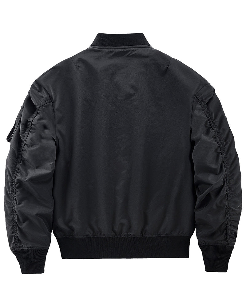 Functional Mock Layer Design Bomber Jacket
