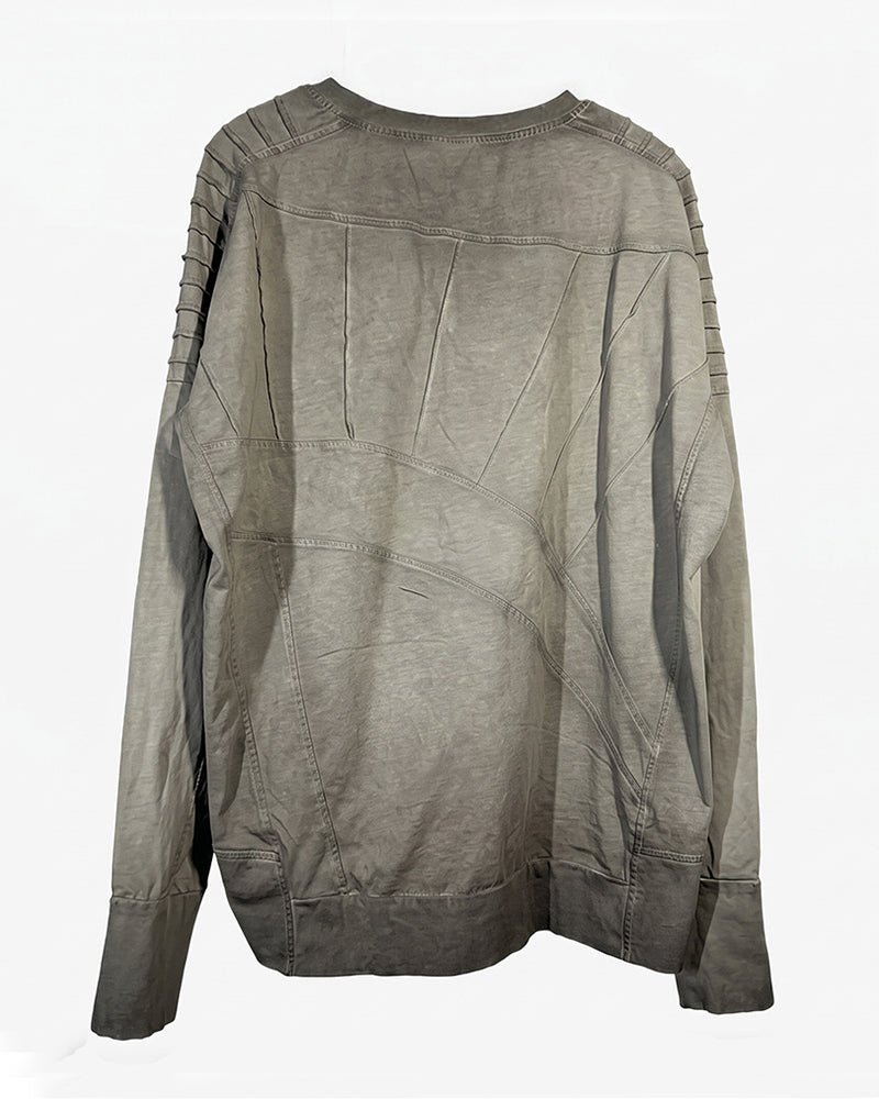 Post-Apocalyptic Dirty-Washed Deconstructed T-shirt