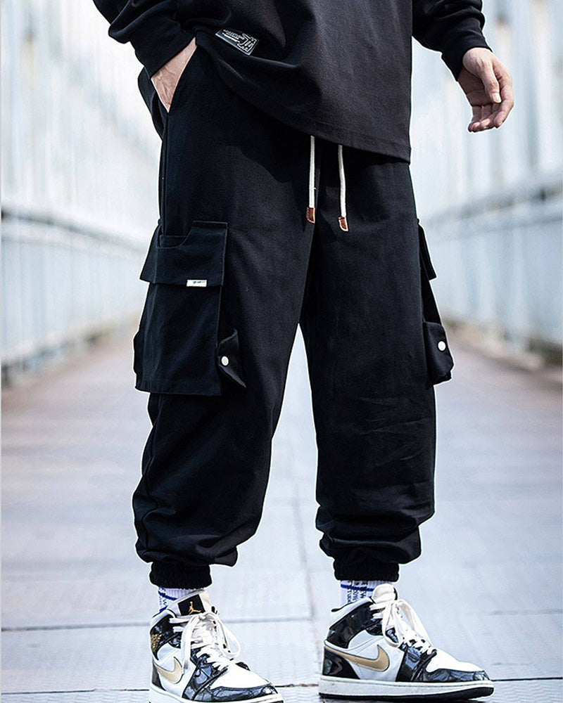 Streetwear Loose Large-Pocket Cargo Pants