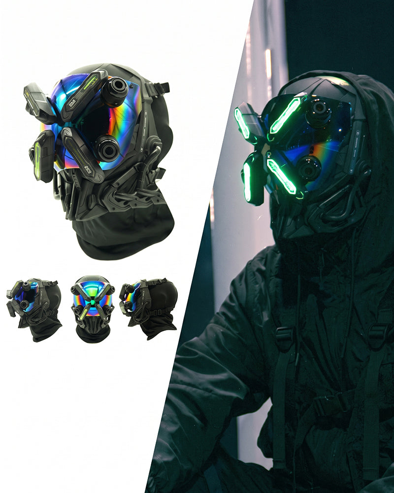 Future Envoy LED Cyberpunk Helmet Mask