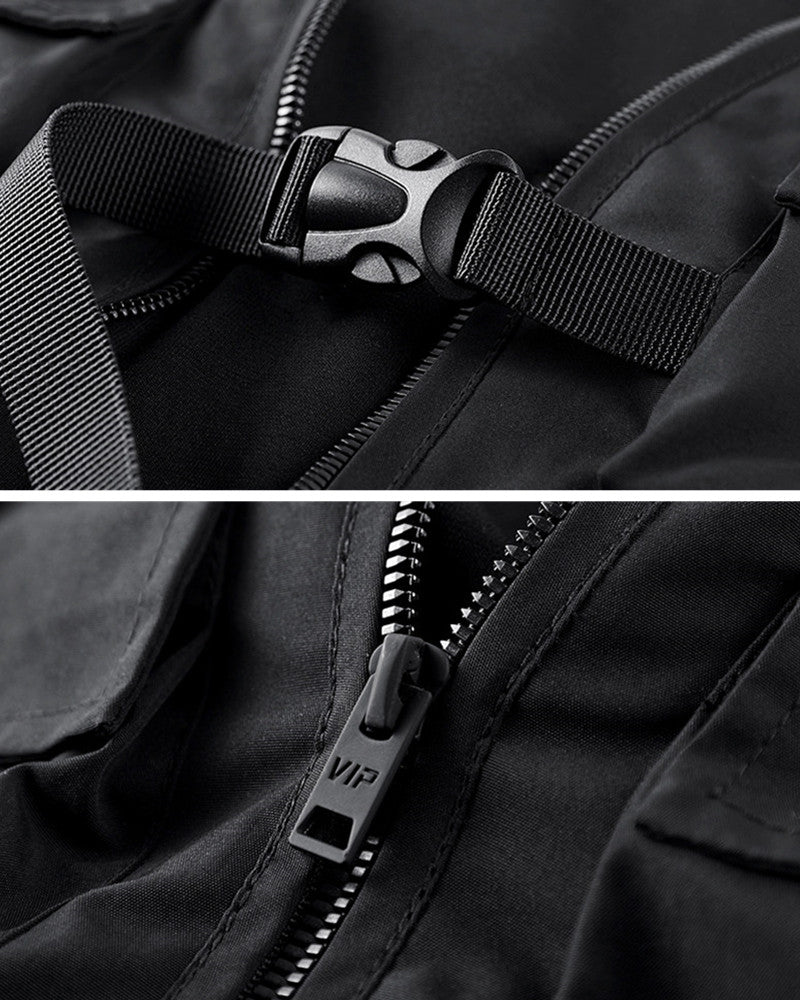 Techwear Fake Two Vest Tactical Sweatshirt
