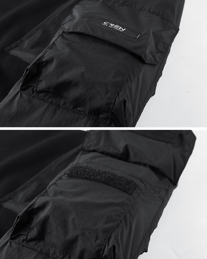 Techwear Functional Patchwork Pullover Sweatshirt