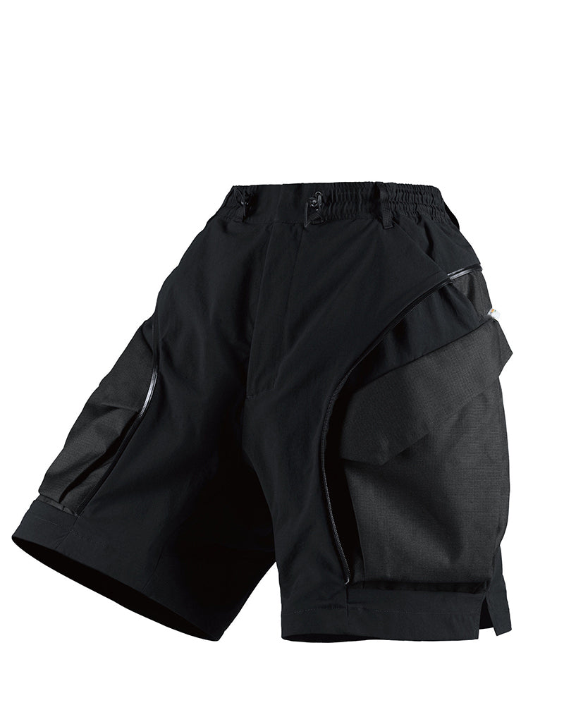 Half-Zip Thermal-Dynamics Techwear Shorts