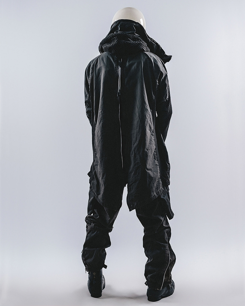 Wasteland Patchwork Distressed Dirty Wash Reversible Jacket