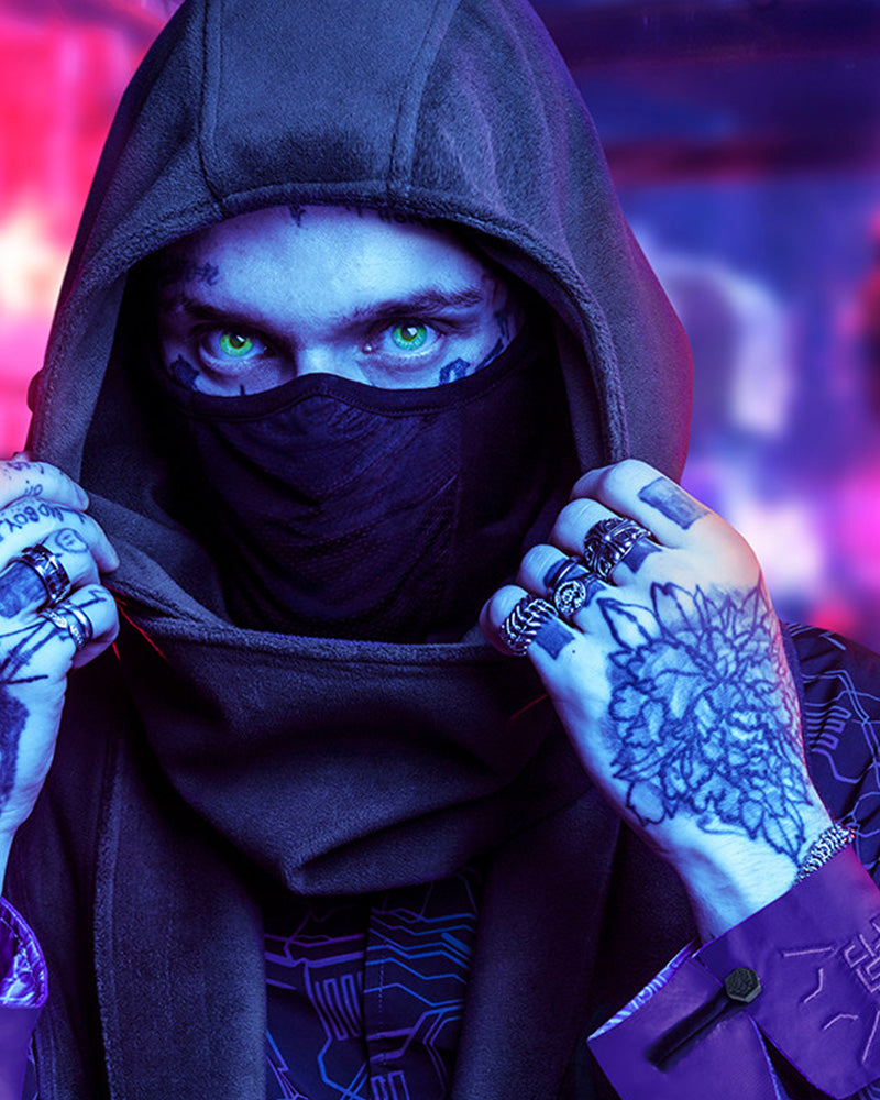 Cyberpunk Assassin Ninja Scarf And Mask