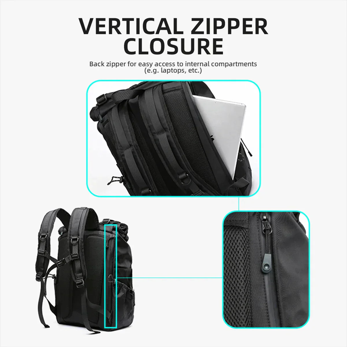 Cyberpunk Techwear Large-Capacity Backpack