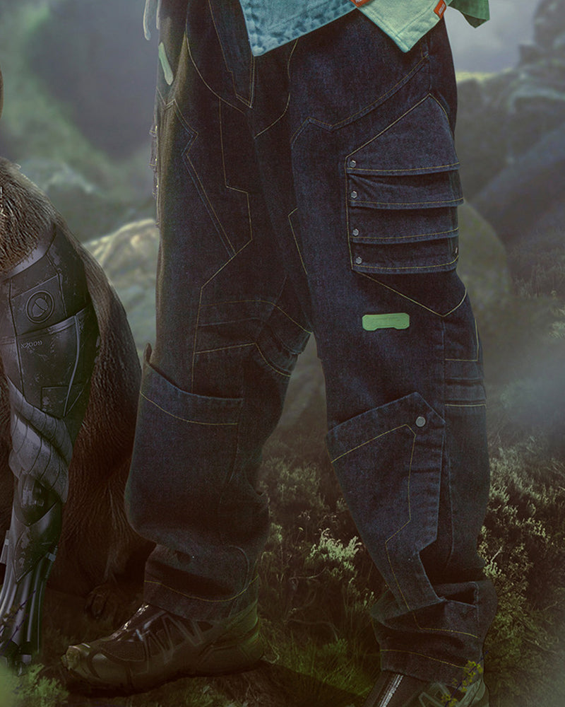 CBP-031-X｜Cyberpunk Techwear Set Top / Bottom
