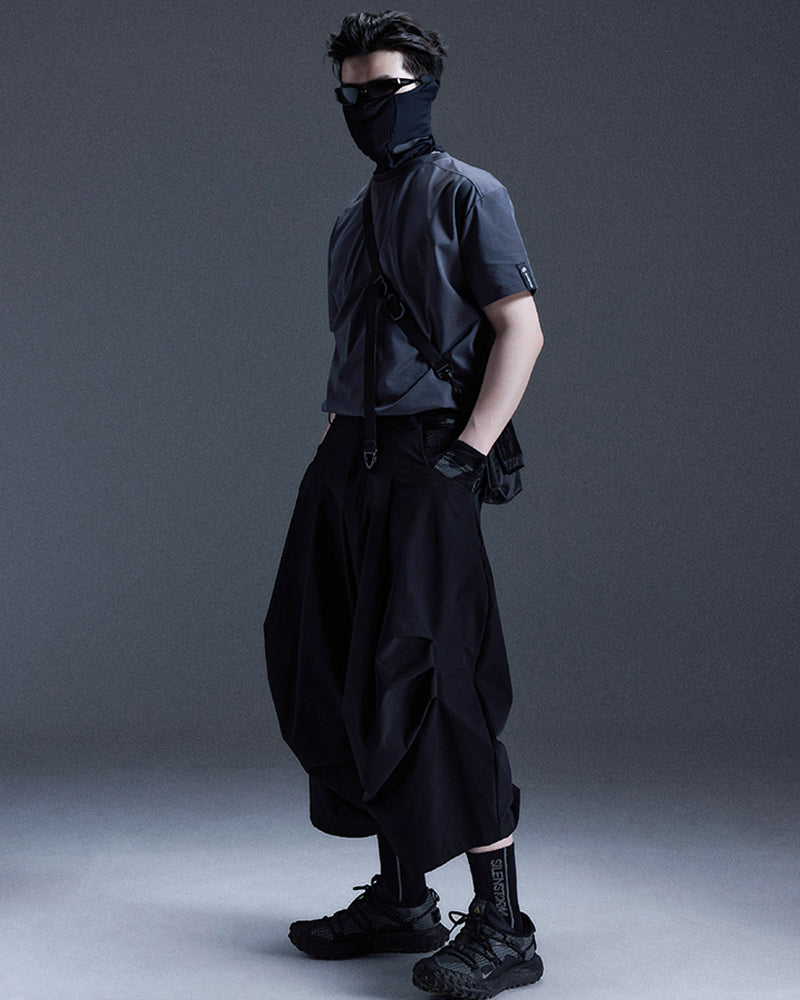Molle-System Crinkled Water-Repellent Tactical Balloon Pants