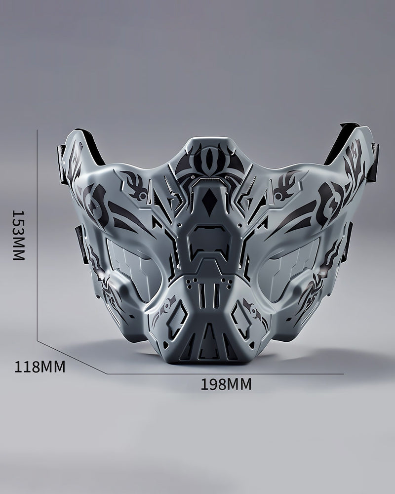 Cyberpunk Tactical Half-Face Mask