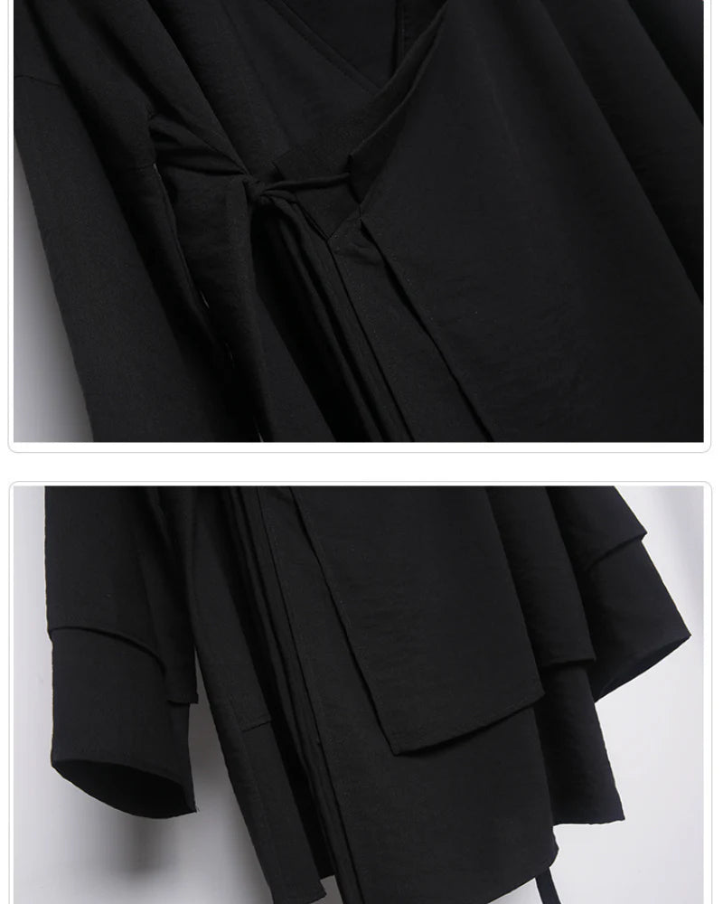 Modern Japanese Fake Two-piece Samurai Coat