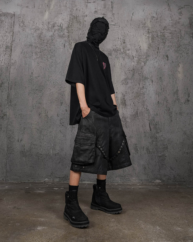 Bandaged Waxed Shorts