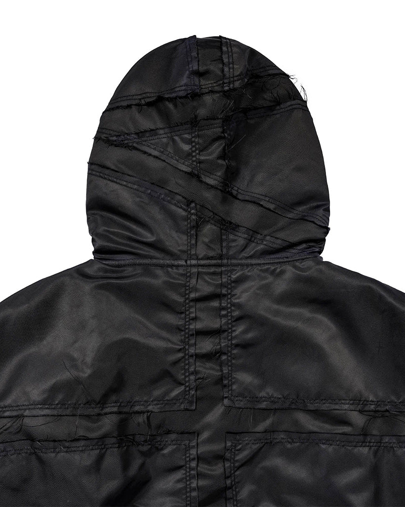 Distressed Bondage MA-1 Jacket Black