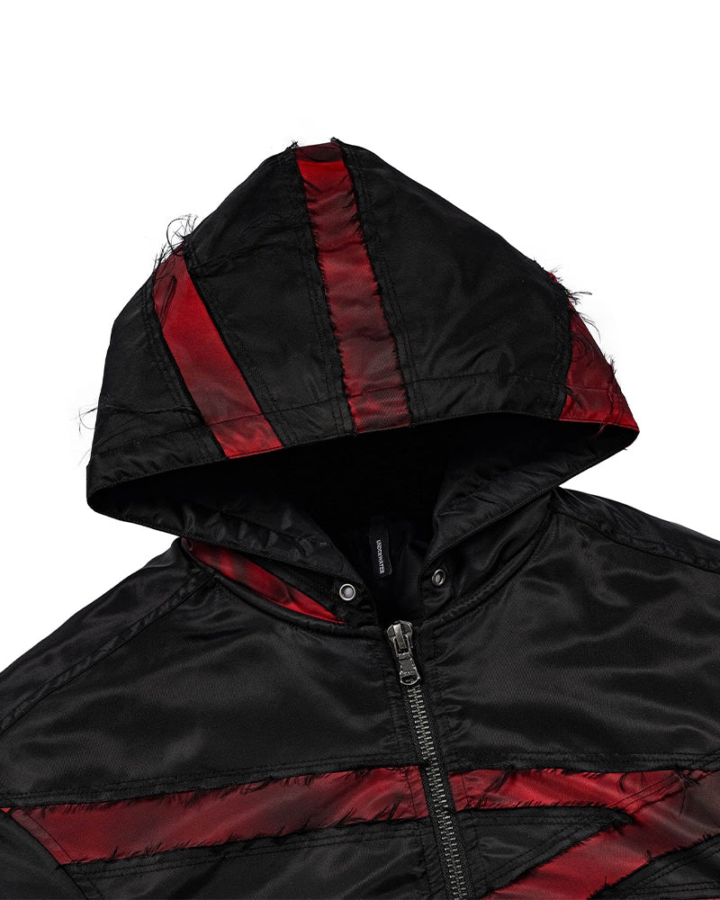 Distressed Bondage MA-1 Jacket Red