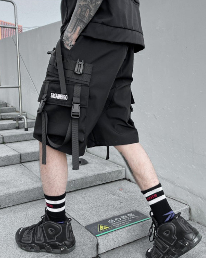 Techwear Multi-Pocket Cargo Shorts