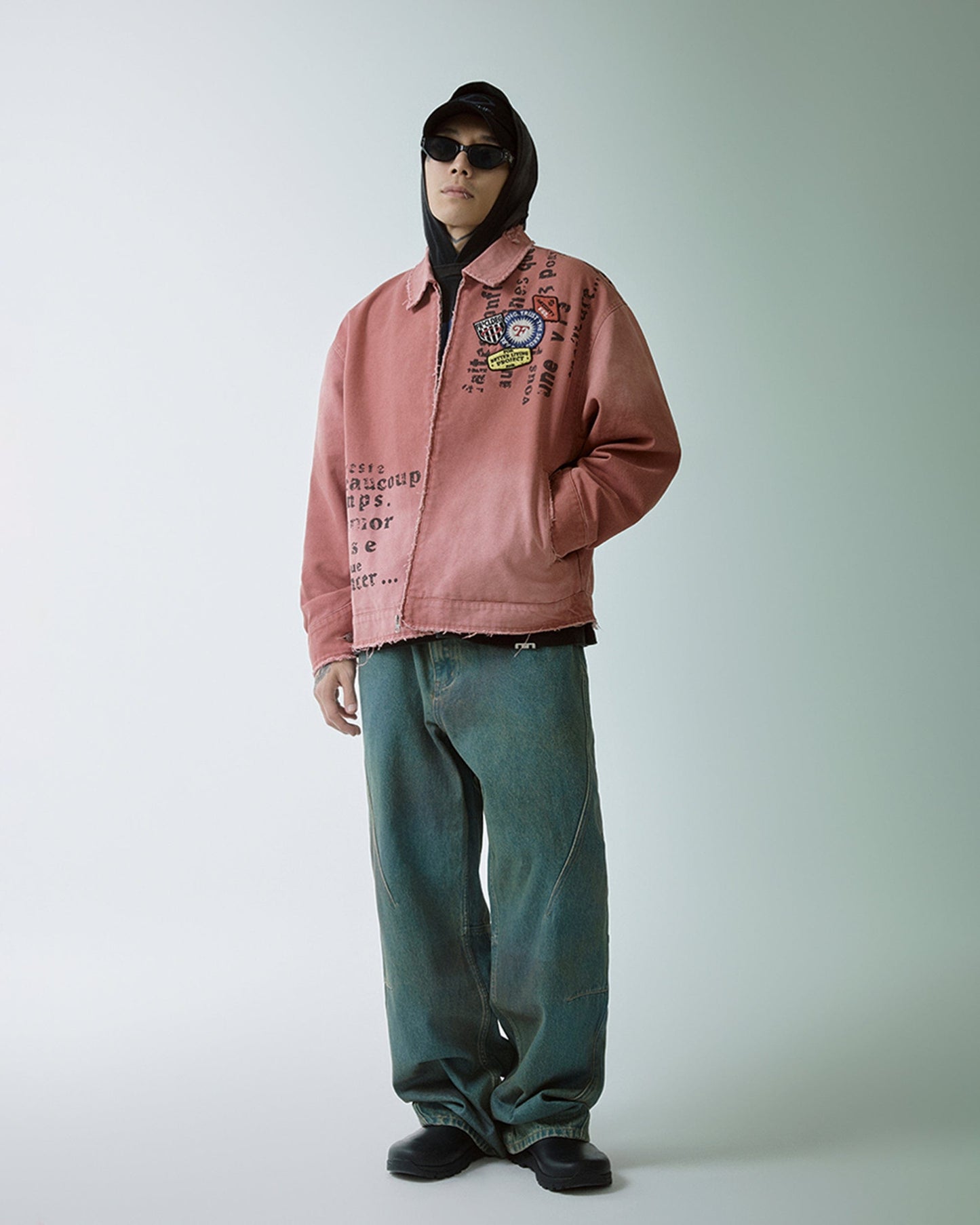Deconstructed Washed Pants
