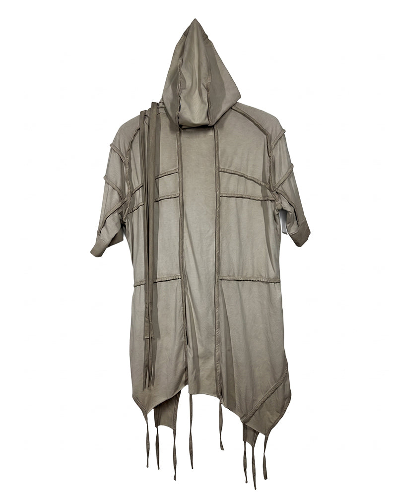 Post‑Apocalyptic Hooded Short‑Sleeve T‑Shirt