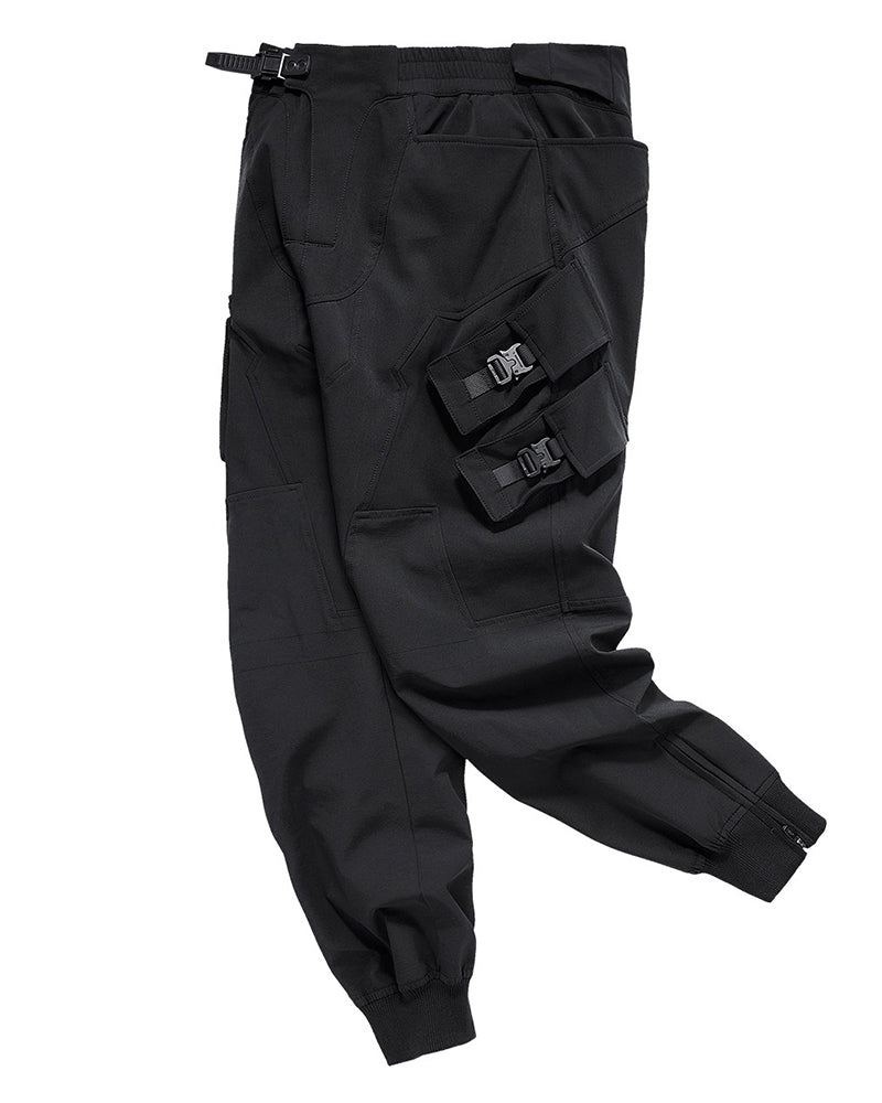 Multi-Pocket Spliced Tactical Casual Pants