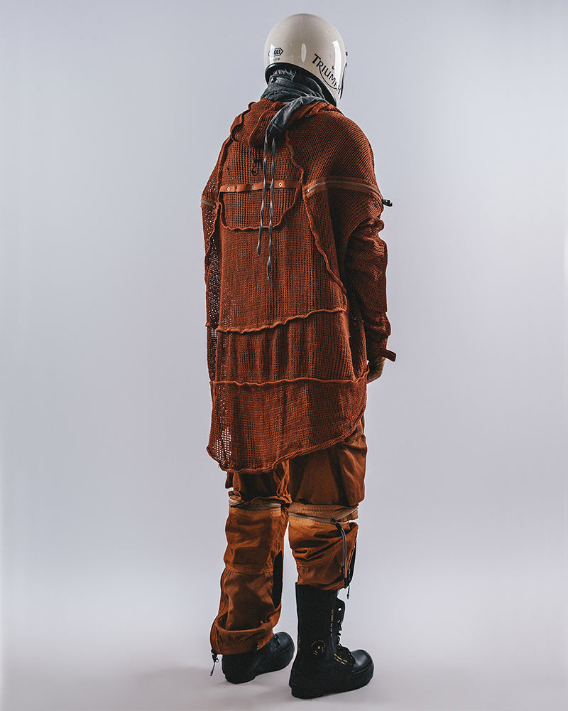 Wasteland Transformable Geometric Mesh Coat
