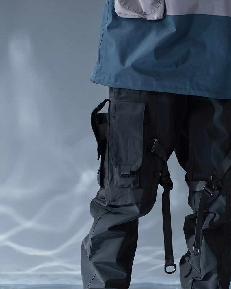 Dual-Mode Hard-Shell Urban Techwear Jogger Pants