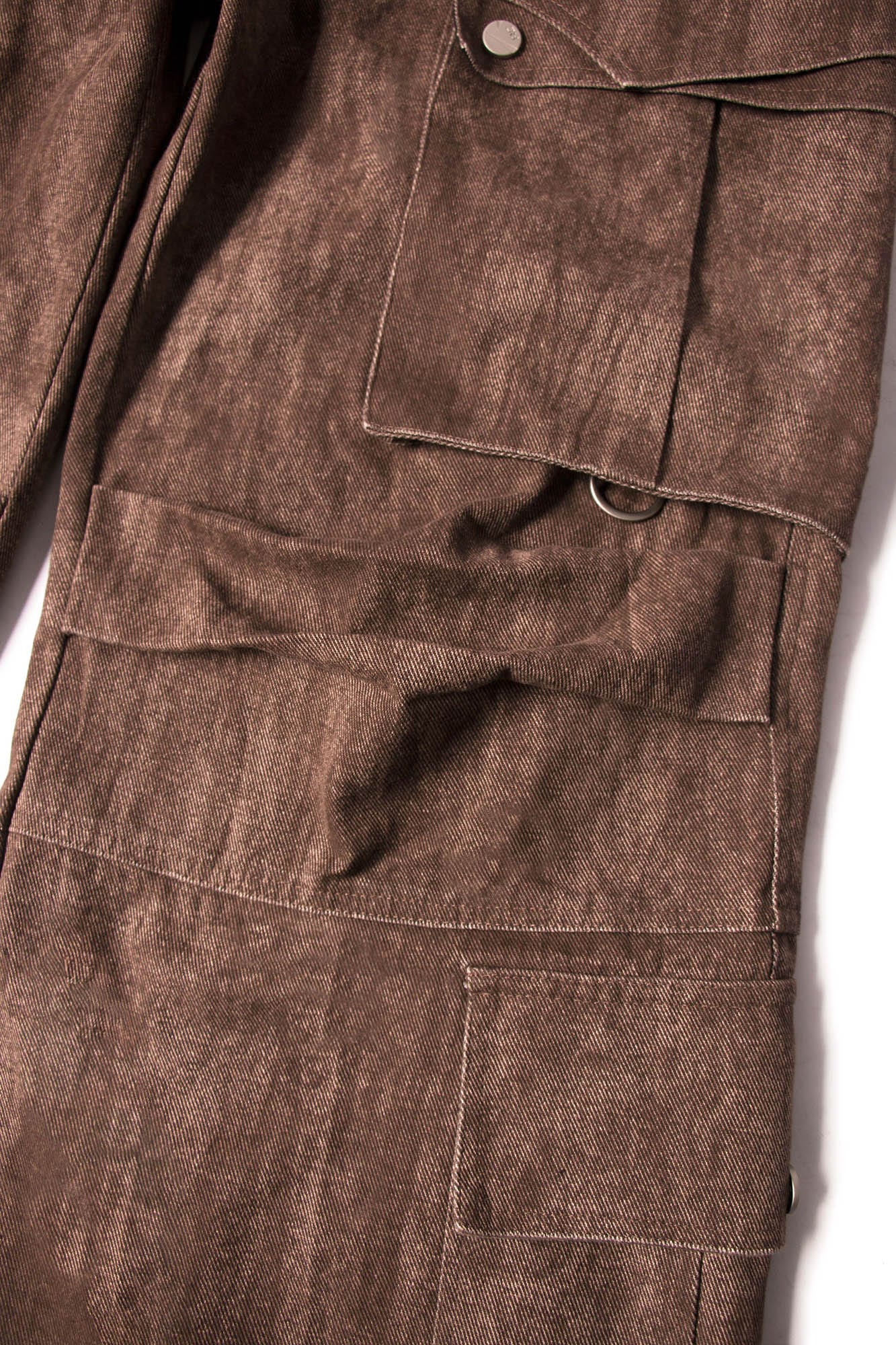 Tie-Dye Multi-Pocket Pleated Straps Cargo