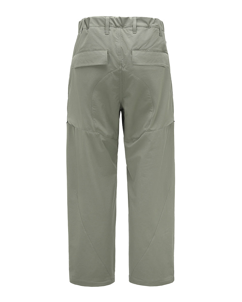 Water-Repellent Straight-Leg Samurai Techwear Pants