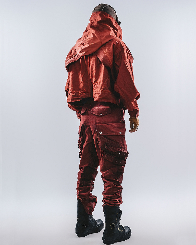 Post-Apocalyptic Patchwork Dirty Wash Jacket