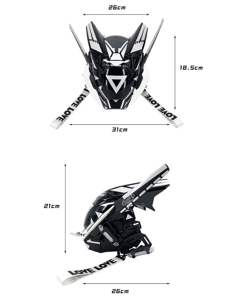 Futuristic Warrior LED Cyberpunk Helmet Mask