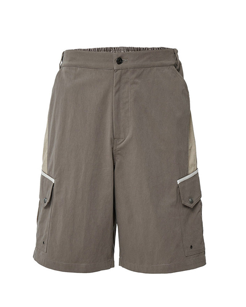 Tonal Panel Cargo Shorts