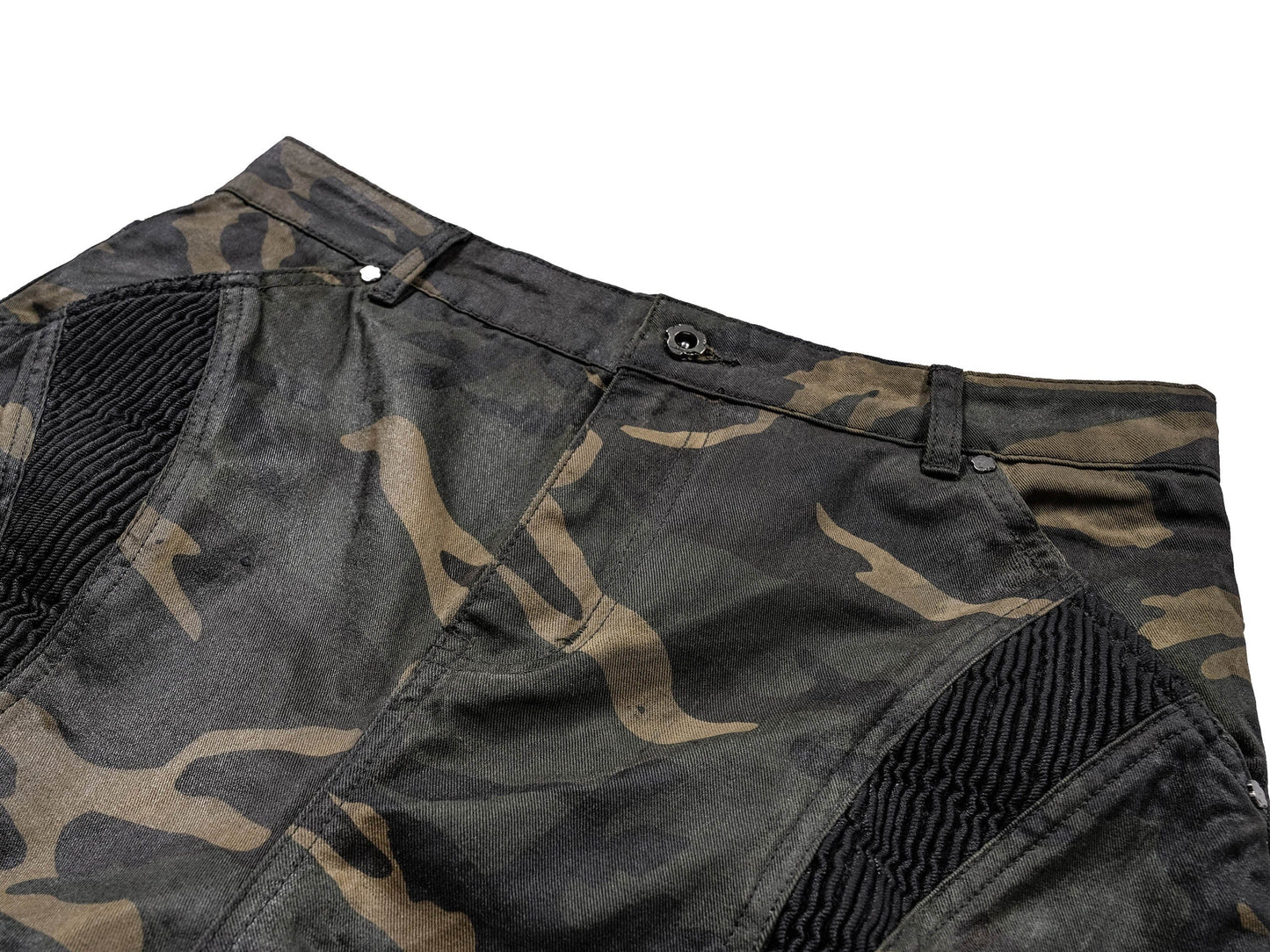 Camo Deconstructed Fang-Paneled Pants