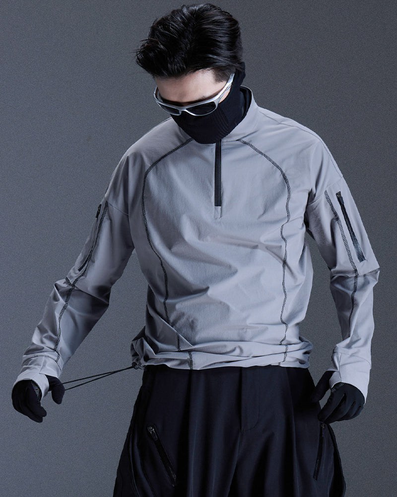Water-Repellent Hiking Techwear Long-Sleeve Tee