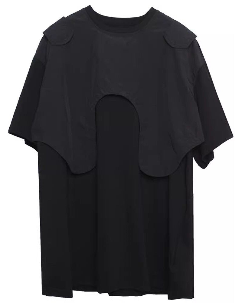 Tactical Cape Overlay Techwear T-Shirt