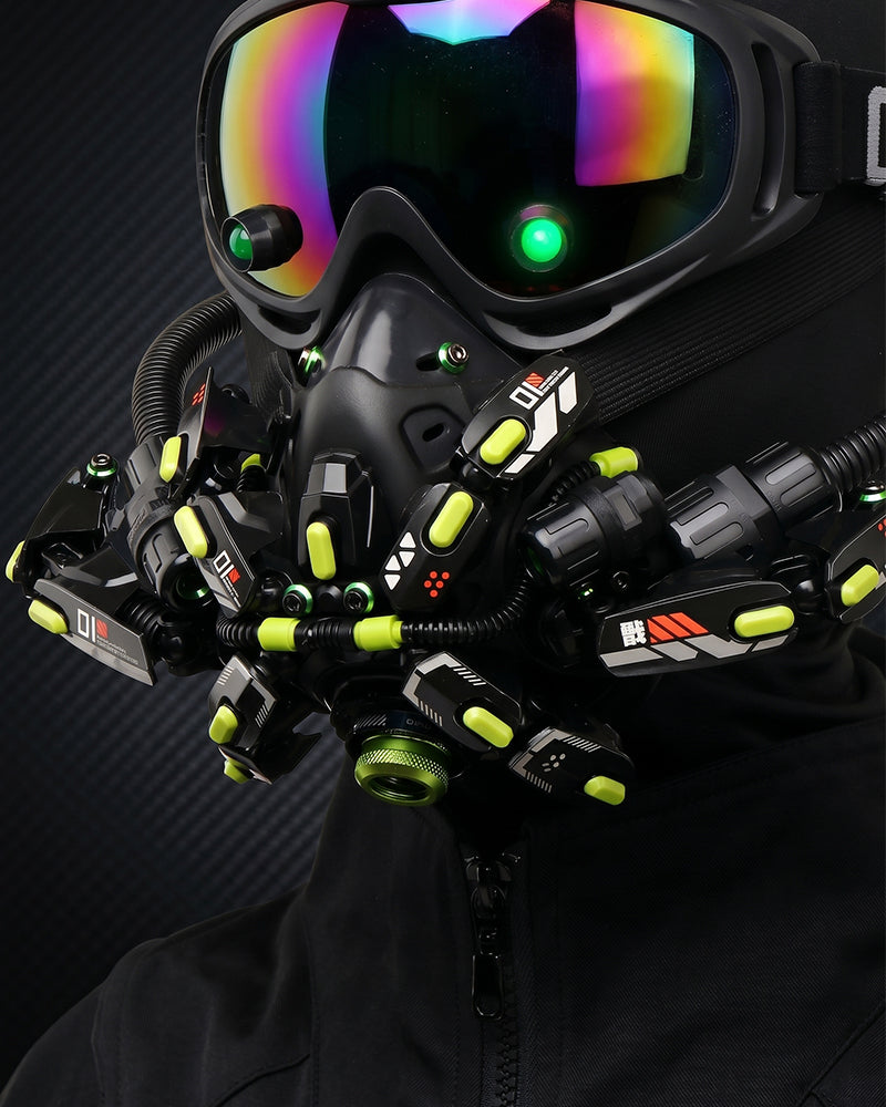 Futuristic Cyberpunk Half Face Mask
