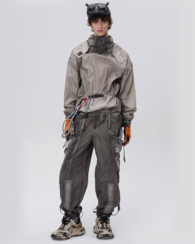 Wasteland Dye-Dirty Anorak Pullover Jacket