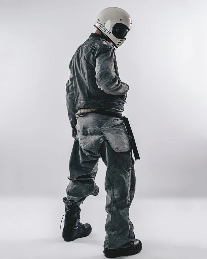 Post-Apocalyptic Wear Multi-Pocket Zipper Cargo Pants