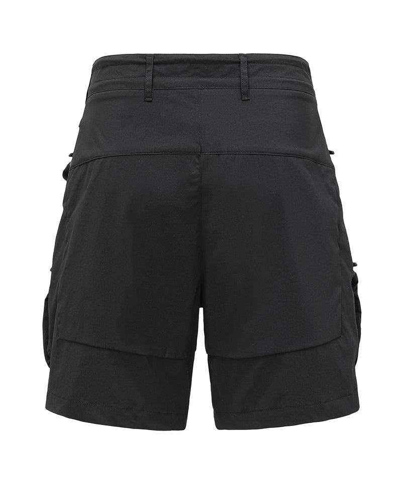 Lightweight Water-Repellent Multi-Pocket Techwear Shorts