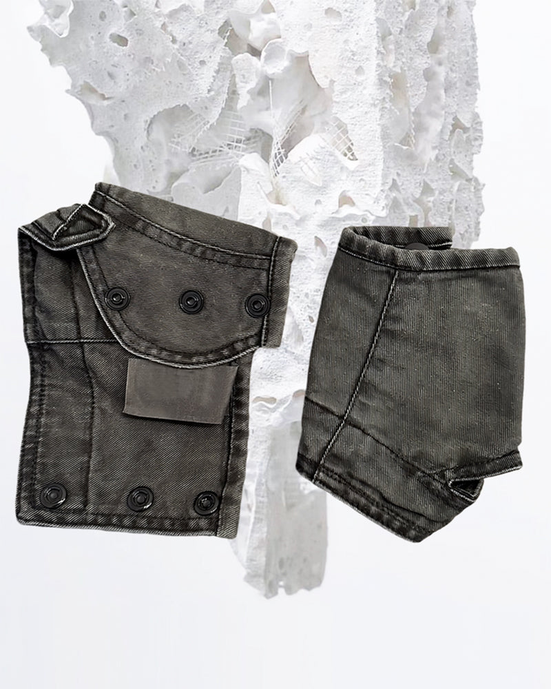 Dune Wasteland Distressed Fingerless Gloves