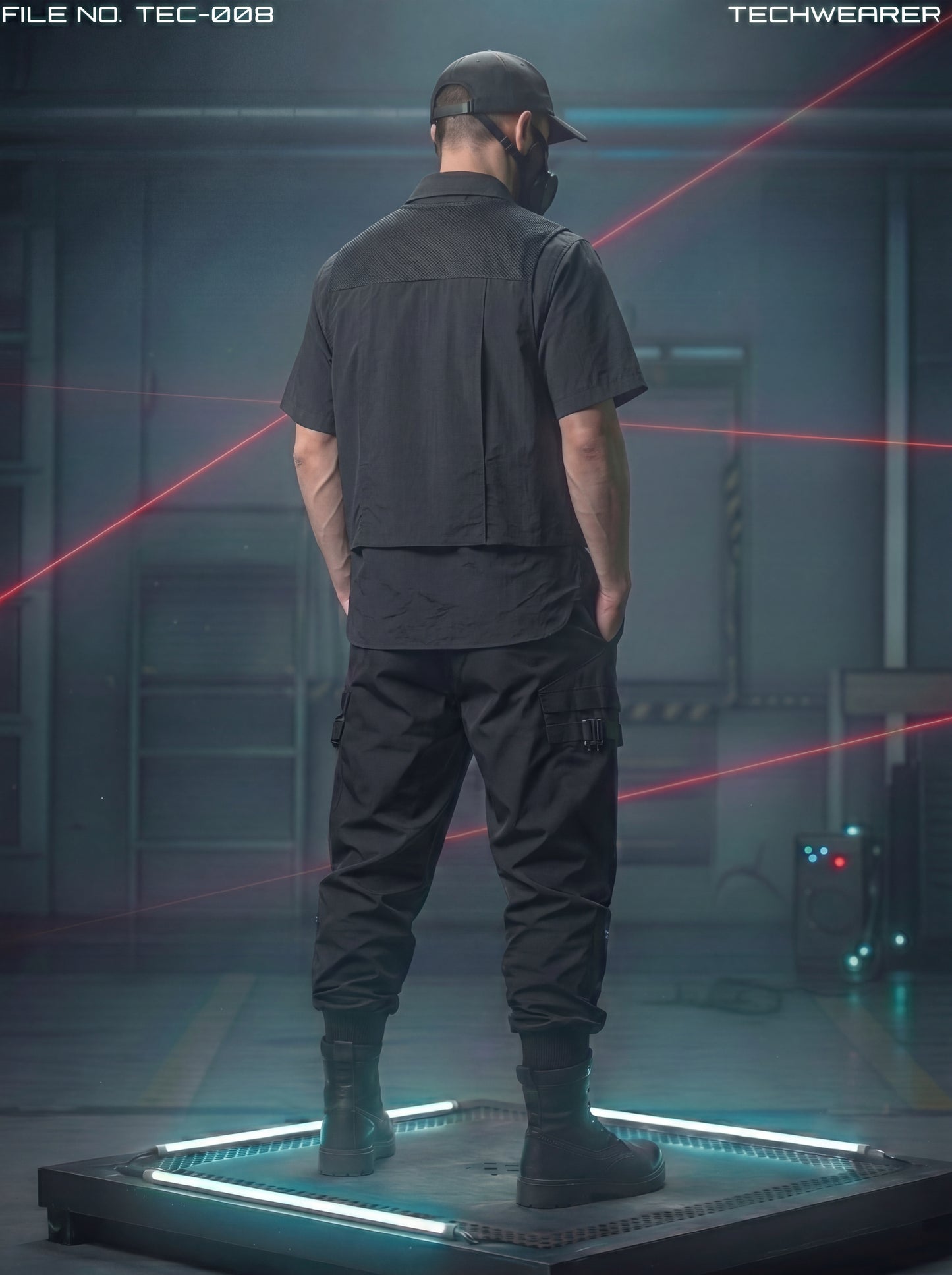 TEC-008｜Cyberpunk Tactical Techwear Set Top / Bottom